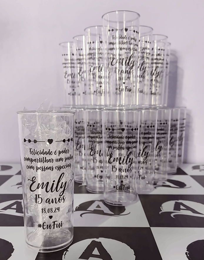 copo long drink personalizado 15 anos